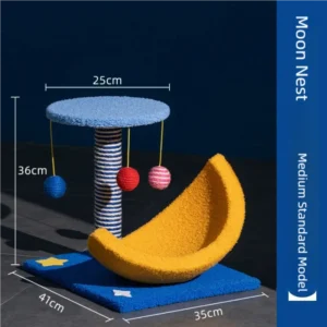 wandering planet cat scratching board galaxy themed sisal toy for boredom relief & furniture protection