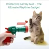 🔥tiktok viral! vanillavani interactive cat toy gun silent launch w/ 10 soft balls | anxiety relief enrichment for indoor cats | bonding game for bored cats & kittens