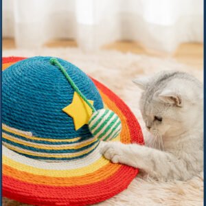 wandering planet cat scratching board galaxy themed sisal toy for boredom relief & furniture protection