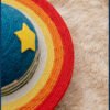 wandering planet cat scratching board galaxy themed sisal toy for boredom relief & furniture protection