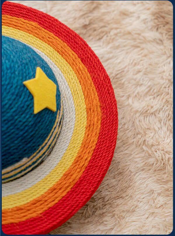 wandering planet cat scratching board galaxy themed sisal toy for boredom relief & furniture protection