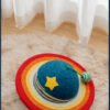 wandering planet cat scratching board galaxy themed sisal toy for boredom relief & furniture protection
