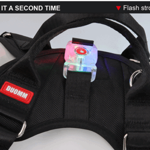 tactical no pull dog harness​​ reflective escape proof vest w/ led night lights | ​​breathable mesh​​ for large dogs | ​​military grade durability